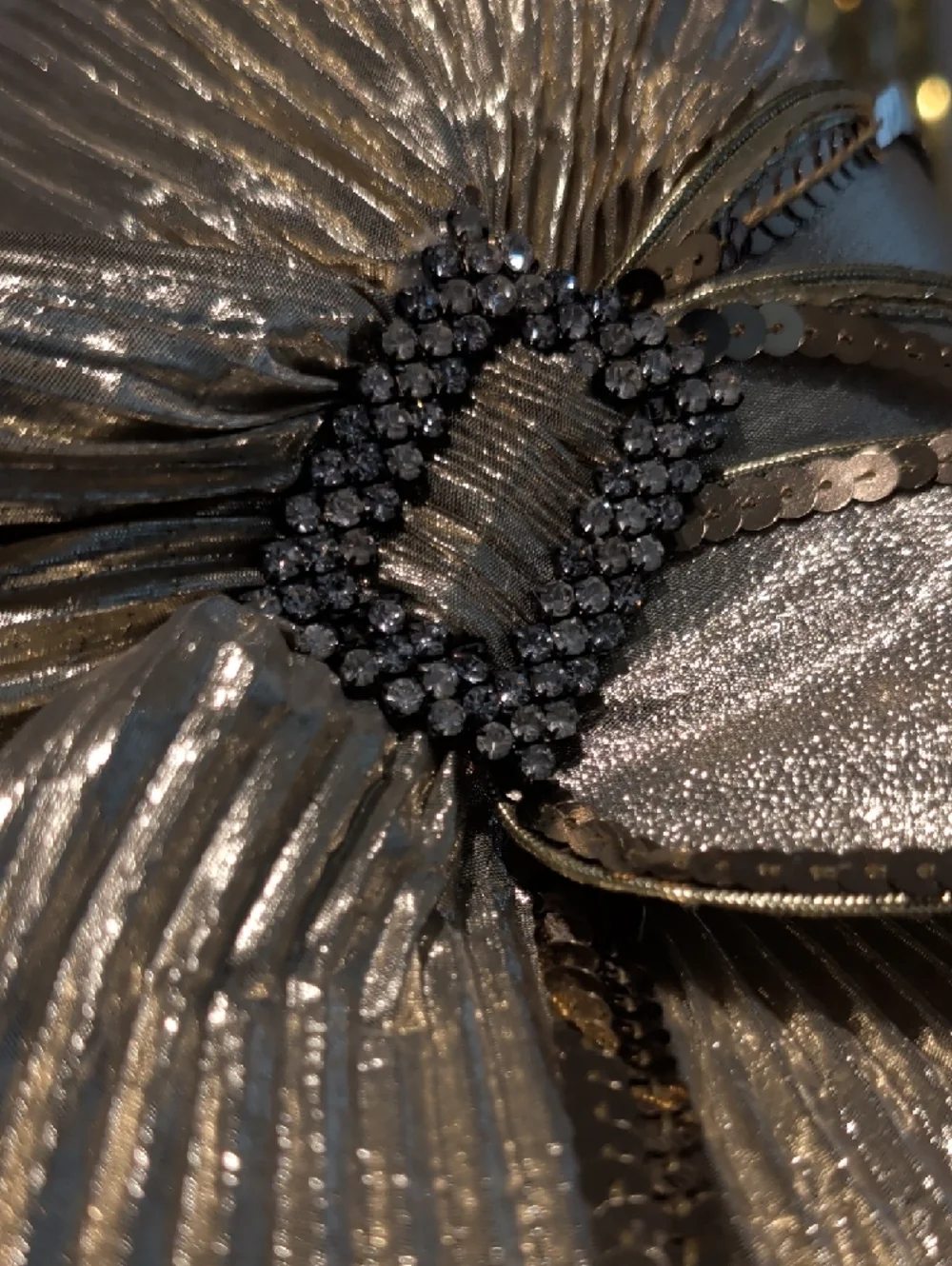 🔥Elegant Gold Party Hat with Rhinestone Bow - Mr. Hi's Collection